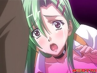 Xxx Fucking Makes Chesty Green Haired Female Spunk - Manga Porn