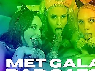 Braylin Bailey, Lily Larimar And Kiara Cole In Met Gala Bad Cats - Vr Pornography Pmv By