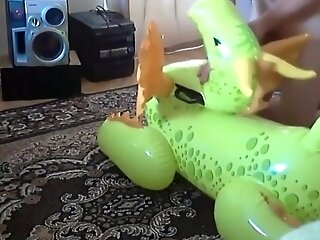 Green Dragon Inflatable Equipment Humping Orgasm Six