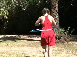Aurielee's Hula Hoop Hooping With Buttfuck Have Fun