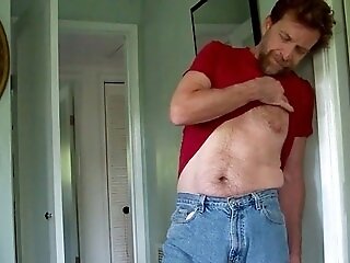 Hairyartist Tempts In Cock-squeezing Jeans In Custom-made-made Vid