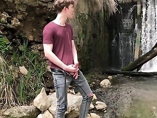 Insane Teenager With Big Dick Attempts Not To Get Caught Masturbating