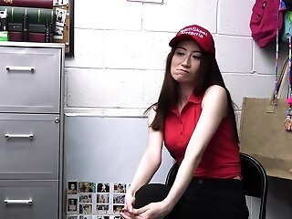 Brown-haired Ava Davis Likes While Getting Fucked In The Office