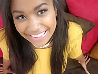 Sexy Black Teenage Loni Legend Doing A Point Of View Oral