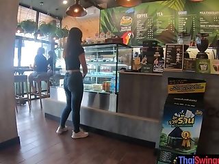 Starbucks Coffee Date With Gorgeous Big Bootie Asian Nubile Gf