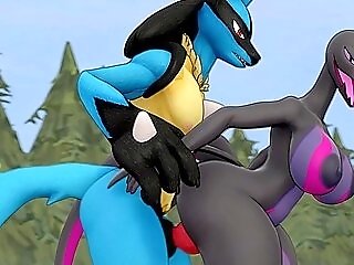 Salazzle And Lucario