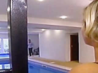 The Butt Holes Of Two Blondes Are Frigged Munched And Fucked
