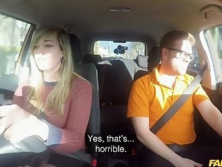 34f Jugs Bouncing In Driving Lesson Faux Driving School